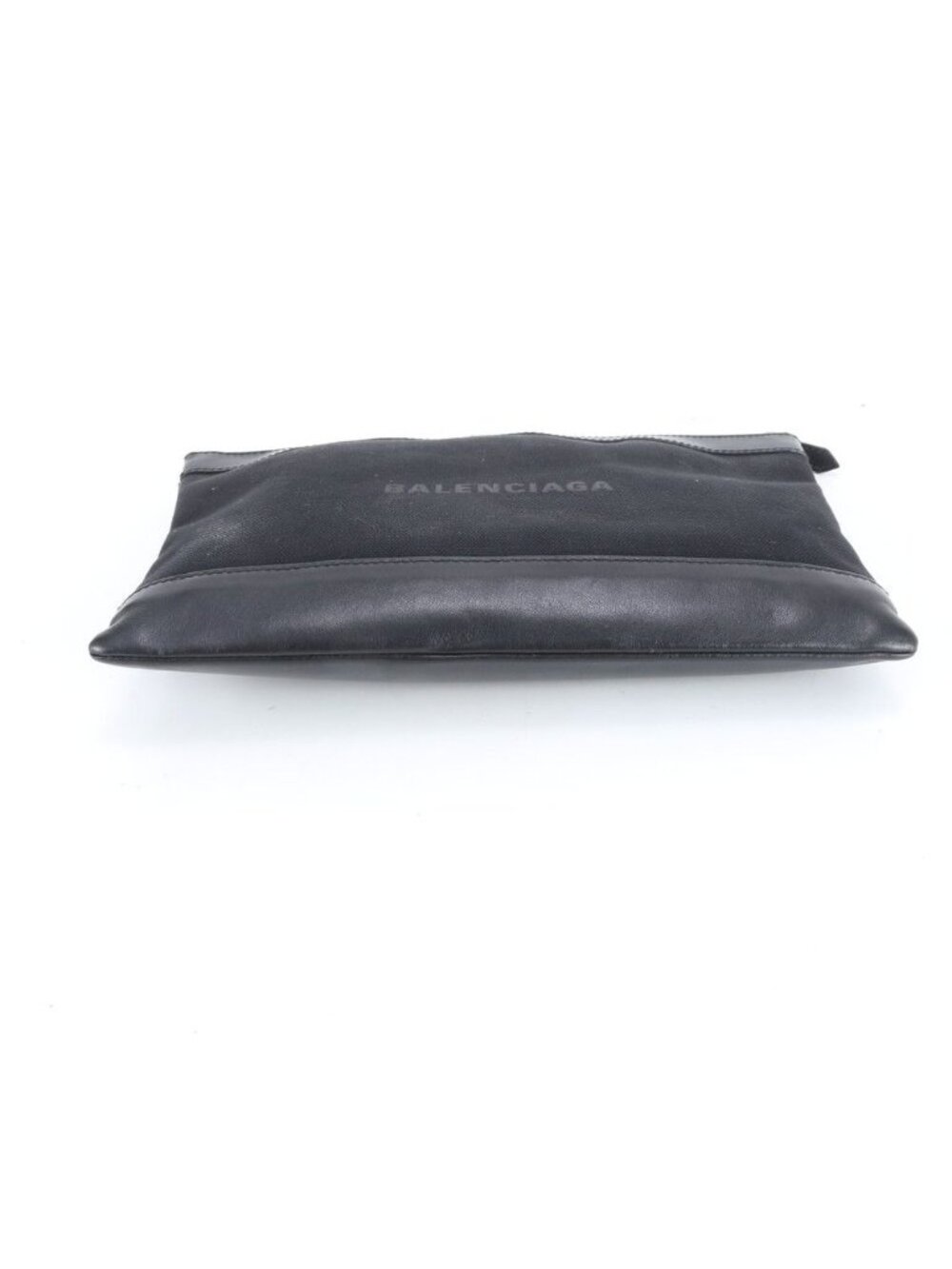 Balenciaga Navy Clip M Leather Clutch Pouch Business Mwe - Picture 5 of 8